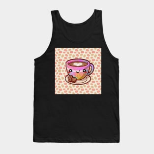 Coffee cup coffee drinker funny cute colorful Tank Top